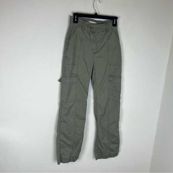 Abercrombie Cargo Utility Pants Green Size 25 / 0 Long - Picture 3 of 6